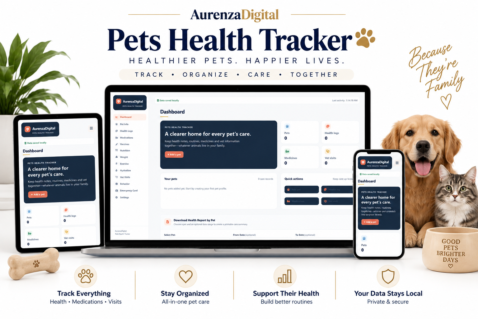 Pet Health Tracker Digital Planner – All-in-One Pet Care, Medication, Vaccine, Vet Visit & Wellness Organizer preview